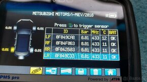 Alu disky 14" 4x100 Mitsubishi orig. + TPMS - 9