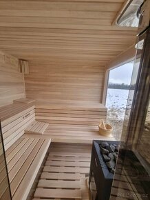 Exterierová fínska sauna s odpočivarňou - 9