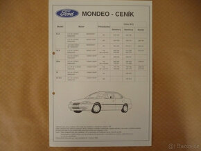 Prospekt Ford Mondeo a ceník - 9