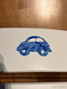 Modro-bílá rostoucí židle Jitro včetně podsedáku - 9