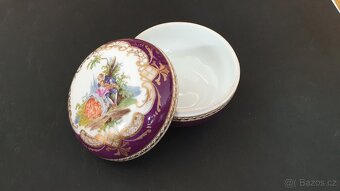 Starožitná porcelánová šperkovnice "Míšeňský Styl" - 9