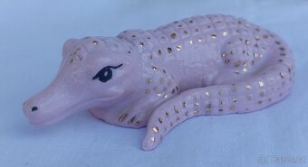 zvířátka z růžového porcelánu, figurky - 9