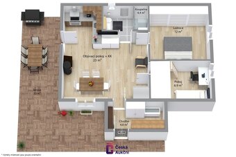 Prodej rodinné domy, 53 m2 - Chbany - Vadkovice - 9