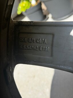 5x112 R17 Zimní kola VW originální - 9