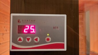 Rohová infrasauna pro 4 osoby DYNTAR, severský smrk - 9