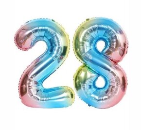 Oslava 21 nebo 12 let - balonky, dekorace, balonky 28 let - 9