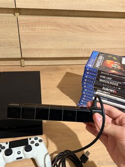 PS4 FAT 500GB , 2x ovládač , hry , PS4 kamera a slúchadlá - 9