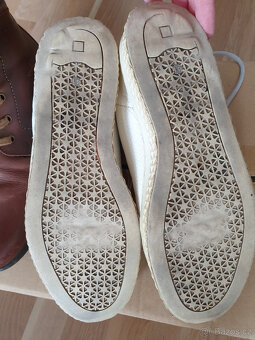 Dámské kožené kotníkové boty a sneakers tenisky 40/41 - 9
