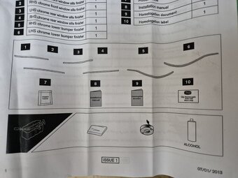 exteriérový styling kit (dekorační kit) chrom Nissan Juke (F - 9
