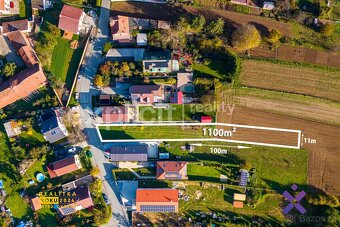 Prodej pozemky pro bydlení, 1 100 m2 - Střelice, ev.č. 01989 - 9