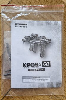Konverze KPOS G2 pro GLOCK s nastavitelnou pažbou typu M4 - 9