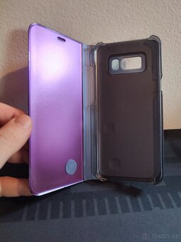 Zrcadlový kryt pro Samsung Galaxy Note 9+ (čer./zl./fia.) - 9