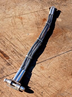 Stříbrný náramek starožitný - 9