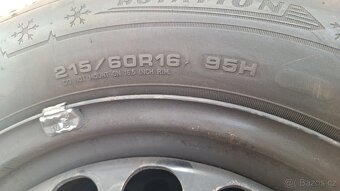 Sada disků VW 16" 5x112 zimní pneu 215/60 R16 4-7mm Passat - 9