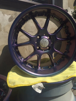 👉 Alu disky Keskin 17" 4x108 – měňavka - TOP stav - 9