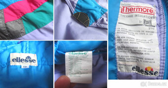 Vintage 90s lila dámská color block kombinéza - 9