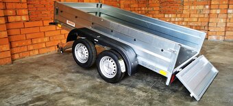 Sklopný přívěsný vozík 2x 750 kg - 263x129x40 cm - 9