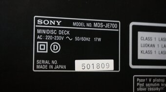 minidisc SONY MDS-JE700 Japan - 9