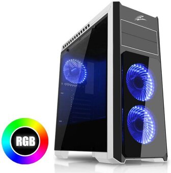 PC Skříň Evolved Ray4 + 5 RGB Ventilátorů - 9
