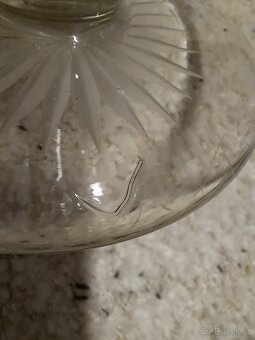 starožitné broušené sklo český křišťál - 9