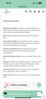 Dětská postel 80x180 Adeko Kids - 9