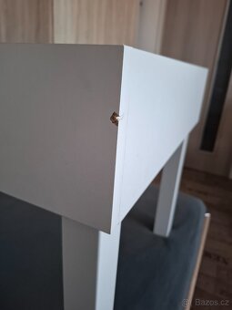 IKEA stolek LACK bílý s nástavcem - 9
