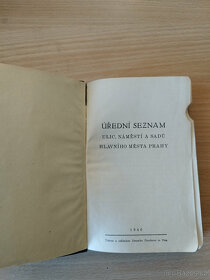 Úřední seznam ulic, náměstí, sadů hl.m. Prahy 1940 - 9