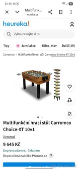 Hrací stůl Carromco Choice-XT 10v1 - 9
