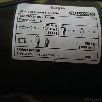 Nafukovací kanoe GUMOTEX EAGLE - 9