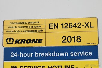 Krone SD , STANDARD, 34 PALET, TŘÍSTRANNÁ SHRNOVACÍ PLACHTA - 9