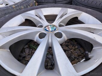 Alfa Romeo 205/55/16, 5x110 originál ALU kola - letní pneu - 9
