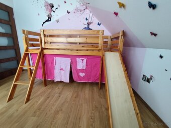 Vyvýšená postel se skluzavkou - 9