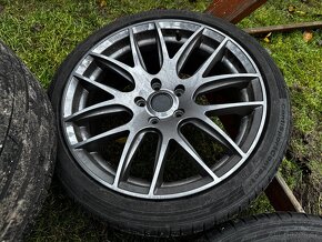 350Z - alu sada R18, ZÁNOVNÍ pneu Conti, podložky - 9