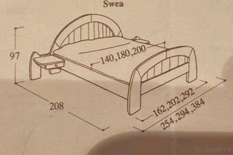 Kompletní ložnice z masivu borovice velká sestava - 9