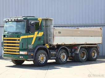 Scania R 124, 8x4, TŘÍSTRANNÉ SKLÁPĚNÍ, 32 TUN, NÁSTAVBA TRÖ - 9
