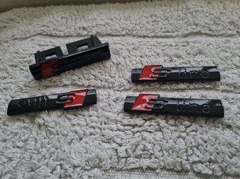 Cierne a sive Napisy S-LINE pre AUDI - 9