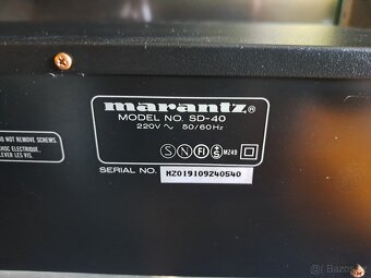 Tape deck MARANTZ SD 40 - 9