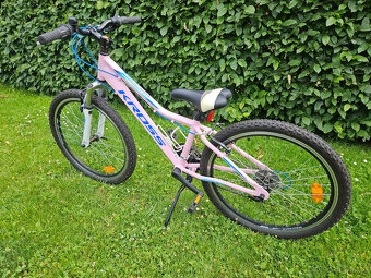 Růžové 24" horské hliníkové kolo KROSS, rám 13" od 120 cm - 9