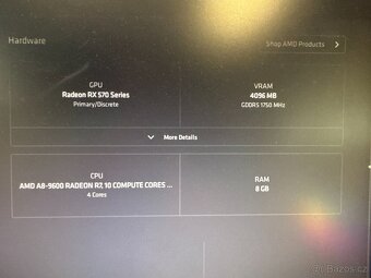 Počítač A8‑9600/8GB RAM/RX 570/120 SSD+500 HDD - 9
