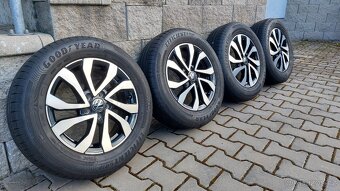 Alu kola originál 5x100 r15 vw Polo letní pneu - 9
