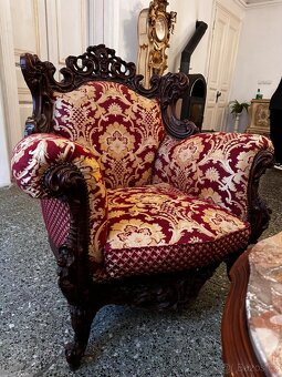 Italská sedací souprava 2 -barokní - 9