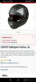 Odklápěcí helma CRIVIT vel. XL - 9