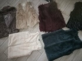 Vesta dámská, dívčí, vesty chlupaté vzhled kožíšku v hezkém - 9