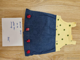 dívčí šaty  vel 74-80 / 6-12M - 9