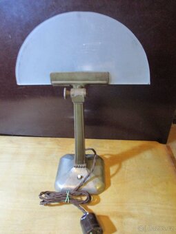 bankovní lampa secese, stavitelná, funkční, - 9