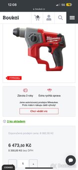 Milwaukee Fuel M12 Hammer Drill kladivo příklep nová vrtačka - 9