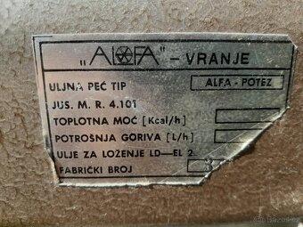 Naftová kamna Alfa Potez - 9