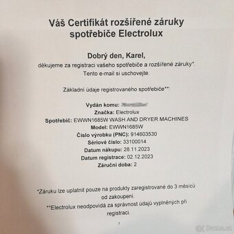 Pračka se sušičkou Electrolux V ZÁRUCE+10let záruka na motor - 9