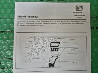 dekor středového panelu design carbon Seat Ibiza (5P, 3P, ST - 9
