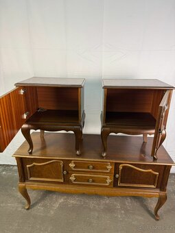 Starožitná komoda s nočními stolky (137002) - 9